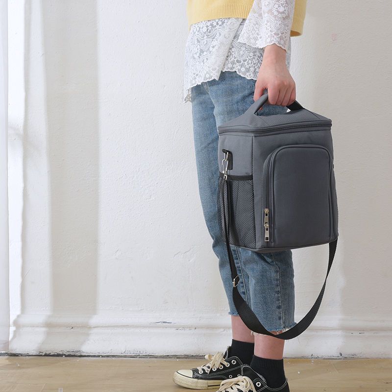 Premium 2-Compartment Insulated Lunch Bag Spacious, Crossbody Cooler Design Ideal for Work, Office & Outdoor Use