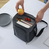 Premium 2-Compartment Insulated Lunch Bag Spacious, Crossbody Cooler Design Ideal for Work, Office & Outdoor Use