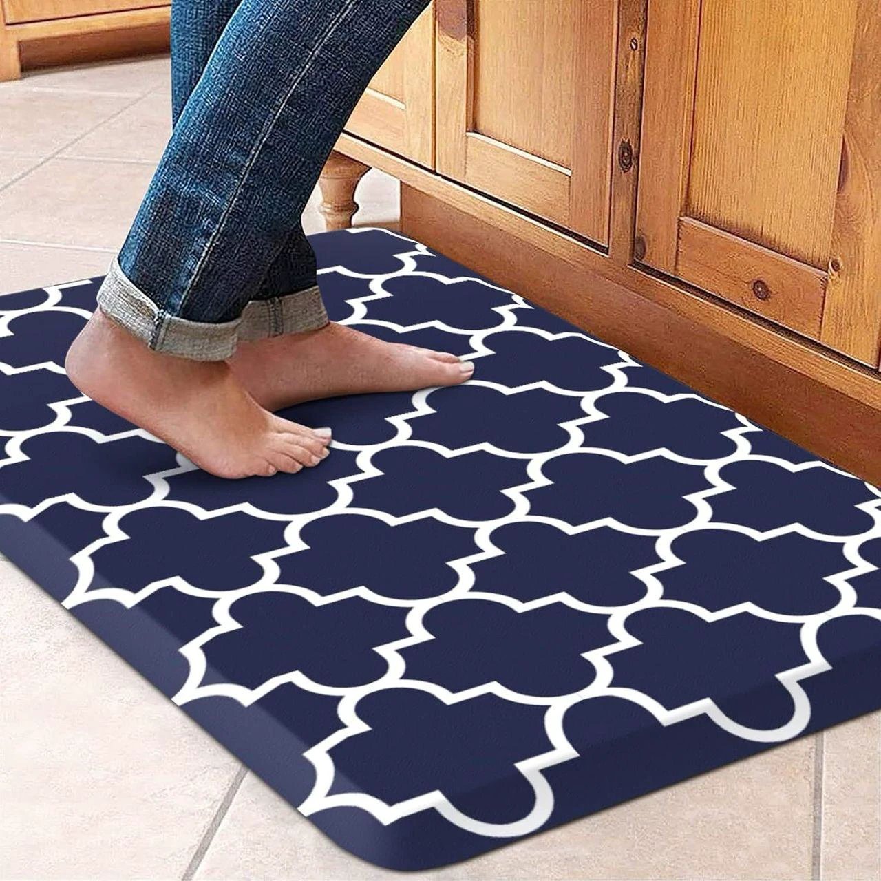 Premium Anti-Fatigue Kitchen Mat for Comfort and Support While Cooking or Cleaning. Rugs