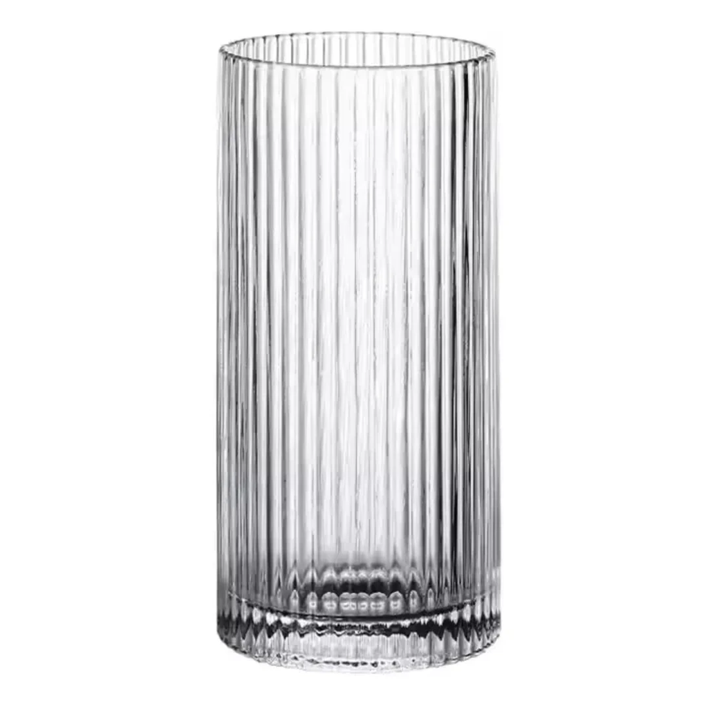 Premium Clear Japanese Style Ribbed Glasses Glassware Cocktail Glasses