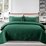 Premium Large Bed Spread Cover Set with Pillowcases Fits 6x6 to 7x8 Beds