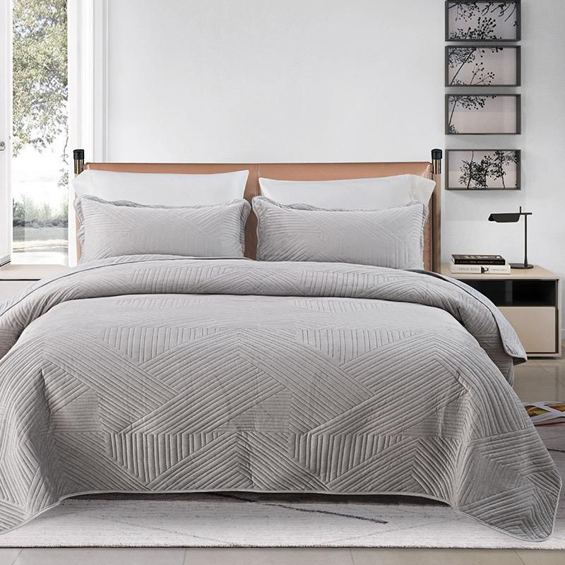 Premium Large Bed Spread Cover Set with Pillowcases Fits 6x6 to 7x8 Beds