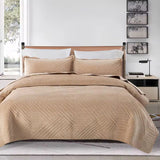 Premium Large Bed Spread Cover Set with Pillowcases Fits 6x6 to 7x8 Beds