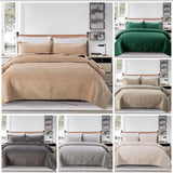 Premium Large Bed Spread Cover Set with Pillowcases Fits 6x6 to 7x8 Beds
