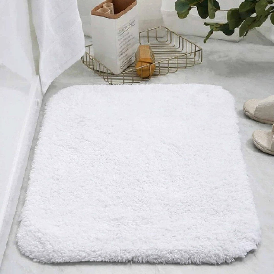 100% Cotton Bath Mat - 80cm x 50cm Soft & Absorbent Bath Mats Uncategorized