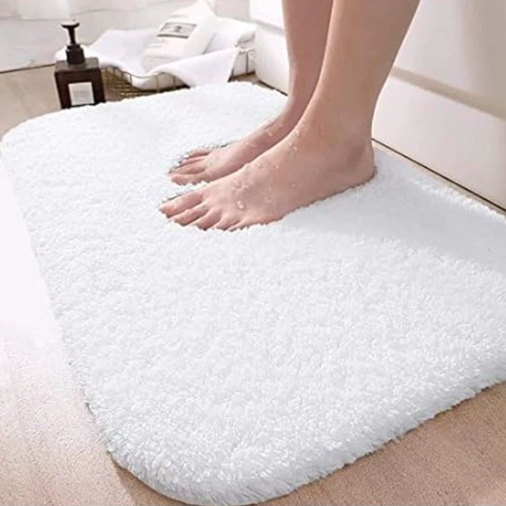 100% Cotton Bath Mat - 80cm x 50cm Soft & Absorbent Bath Mats Uncategorized