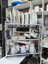 Premium Quality 3-Tier Aluminium Dish Drainer 60.9×57.2×26.7cm