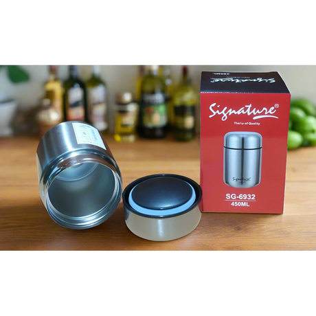 Premium Quality Signature Stainless Steel Vacuum Food Jar 450ml. Thermoses