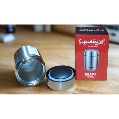 Premium Quality Signature Stainless Steel Vacuum Food Jar 450ml. Thermoses