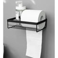 Punch Free Storage Rack for Toilet Paper & Towel Box | Strong Adhesive 18.5cmx14cmx5.5cm Bathroom Accessories Toilet Paper Holders