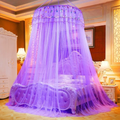 Quality Round Mosquito Nets | Comes with Sticker & Hook, Fits 3/6, 4/6, 5/6 Beds Bedding Bed Canopies