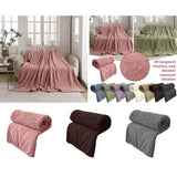 Quilted Velvet Throw Blanket | 200cm x 230cm | Luxurious Softness | Ideal for Comfort and Style