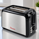 2 Slice Pop-Up Toaster 826W – Silver and Black