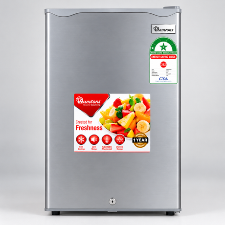 90L Compact Direct Cool Fridge – Silver