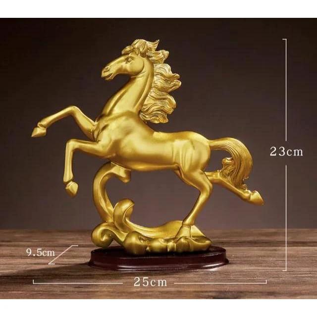Rearing Horse Gold Decor | Elegant Home Accent - Two Designs Available Living Room Decor Figurines