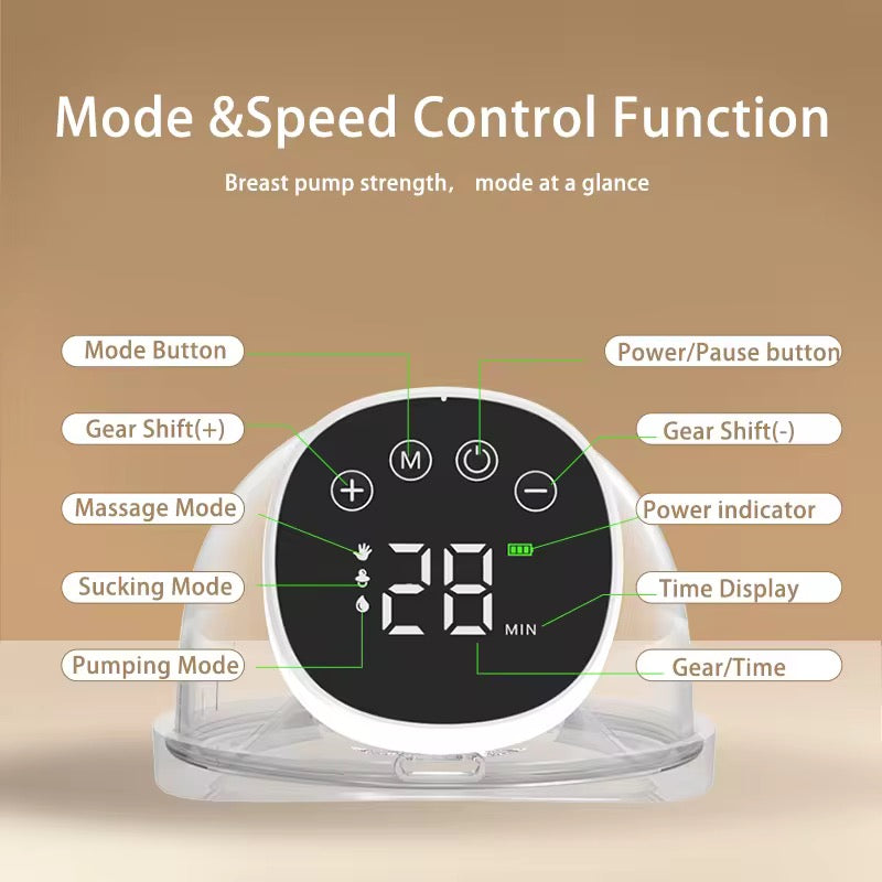 Rechargeable Electric Wearable Breast Pump – Hands-Free, USB Charged (180ml)