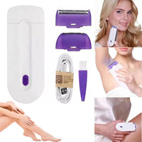 Rechargeable Face & Body Painless Hair Remover Smooth Skin Made Easy Bathroom Accessories Bath Brushes