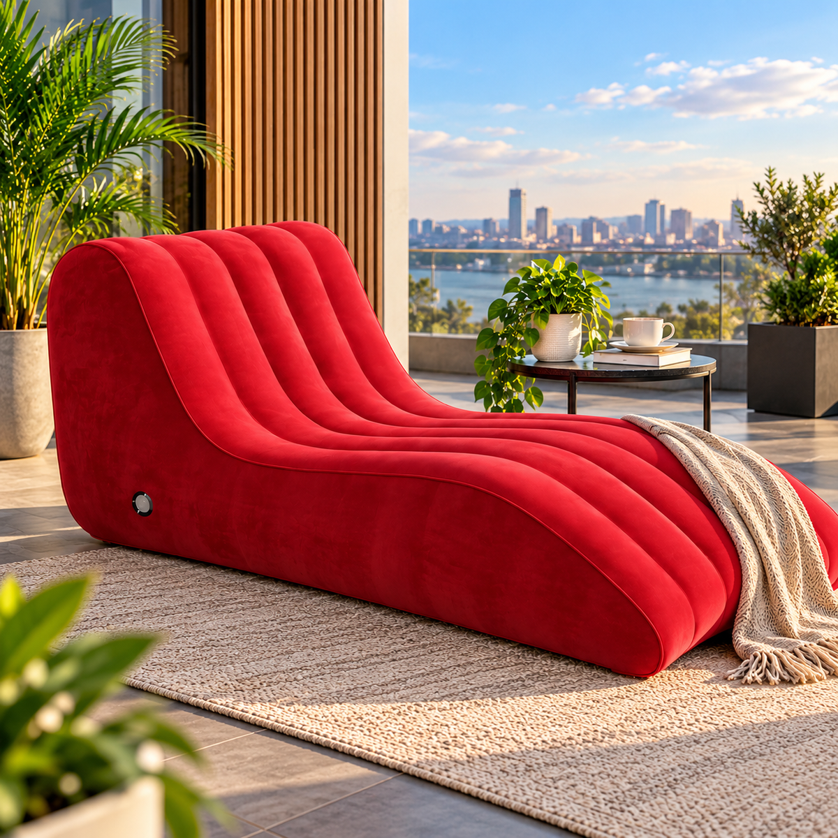S-Shaped Inflatable Sofa Inflatable Sofa Bean Bag Sofas
