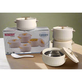 Redberry Plastic Designer Hotpot | "Concord" 3Piece Set | 2400ml, 3000ml, 3600ml | Durable Plastic with Sophisticated Finish