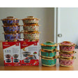 Redberry Plastic Designer Hotpot | "Floranza" 3 Piece Set | 1500ml, 2000ml, 2500ml | Durable Plastic with Floral Finish