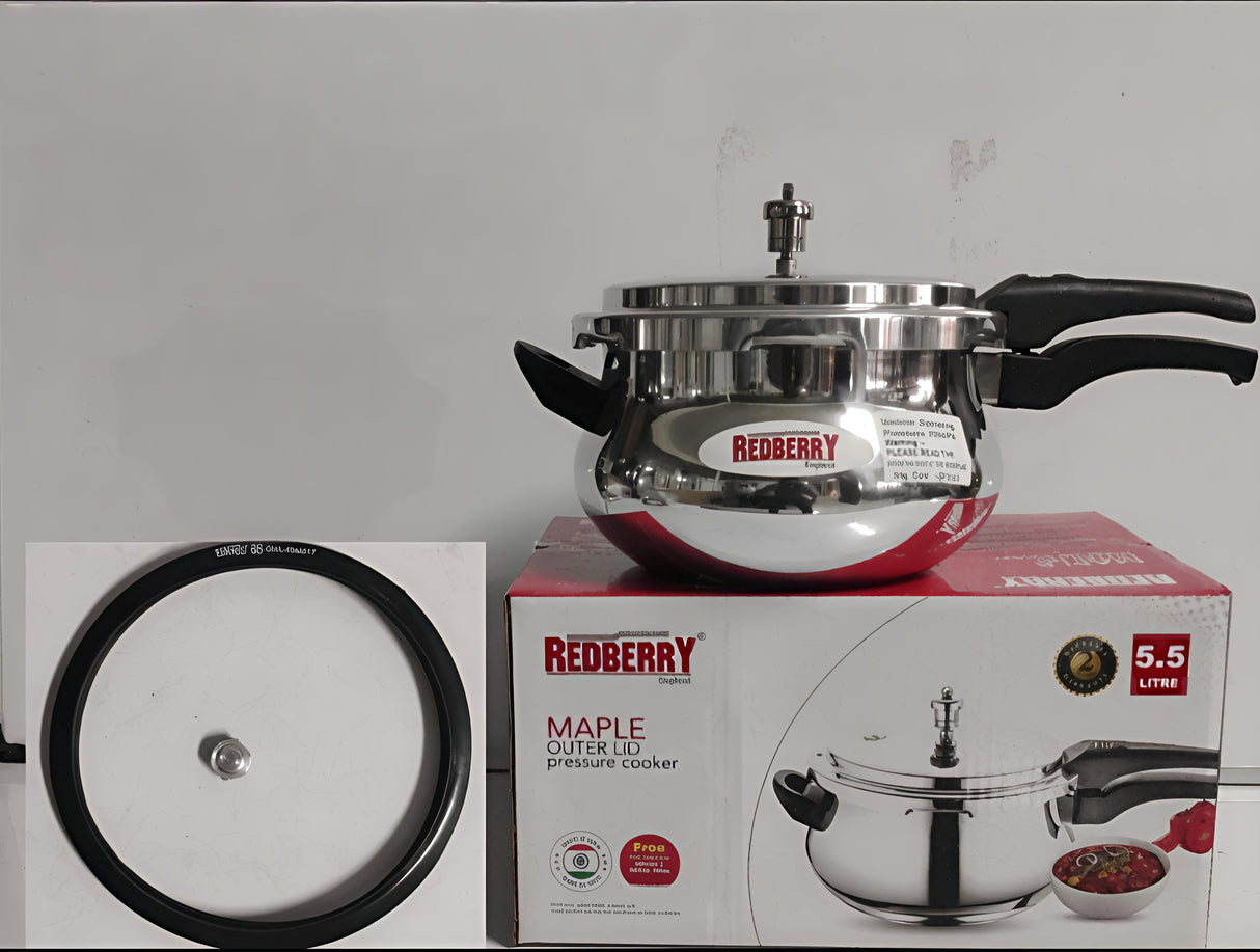 Redberry Premium Range Aluminium Maple Pressure Cooker