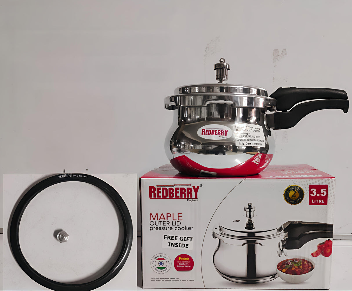 Redberry Premium Range Aluminium Maple Pressure Cooker