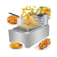 Redberry Premium Range Electric Fryer | Single 6L | Stainless Steel Fryer with Cool Touch Handles