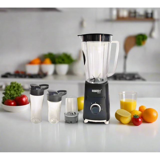 Redberry Stainless Steel Blade 4in1 Blender 1000ml Capacity 300W Motor Kitchen Food Mixers & Blenders