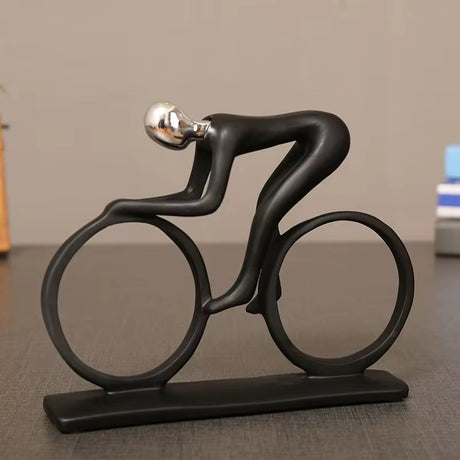 Resin Sports Sculpture Decor or Trophy – Handcrafted Decor for Football, Golf, Tennis & Cycling Enthusiasts