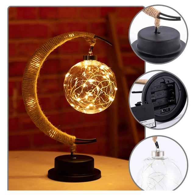 Retro LED Lantern Night Light Battery Operated Star Shaped Lamp for Home Decor and Night Lighting