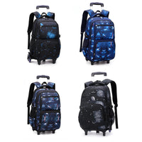Rolling Trolley School Bag Durable & Spacious Backpack with Wheels Kids essential School Backpacks