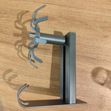 Rotating Wall-Mounted Hanger Rack with 10 Hooks and Adjustable Pull-Out Design