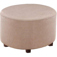 Round Ottoman Covers in Multiple Colors for Stylish Furniture Protection Home decor Slipcovers