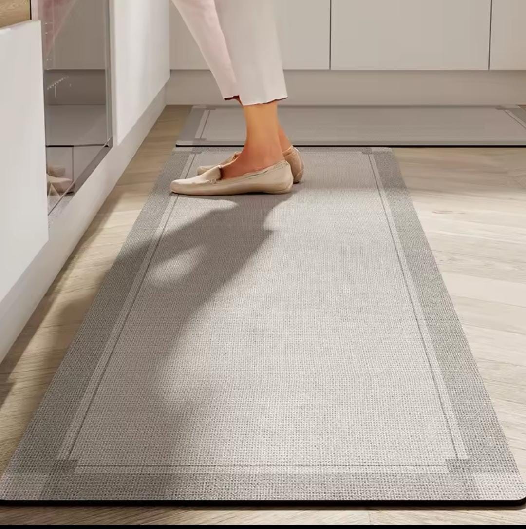Rubber Bottom Antislip Kitchen Mats 2pcs Set with Durable Design