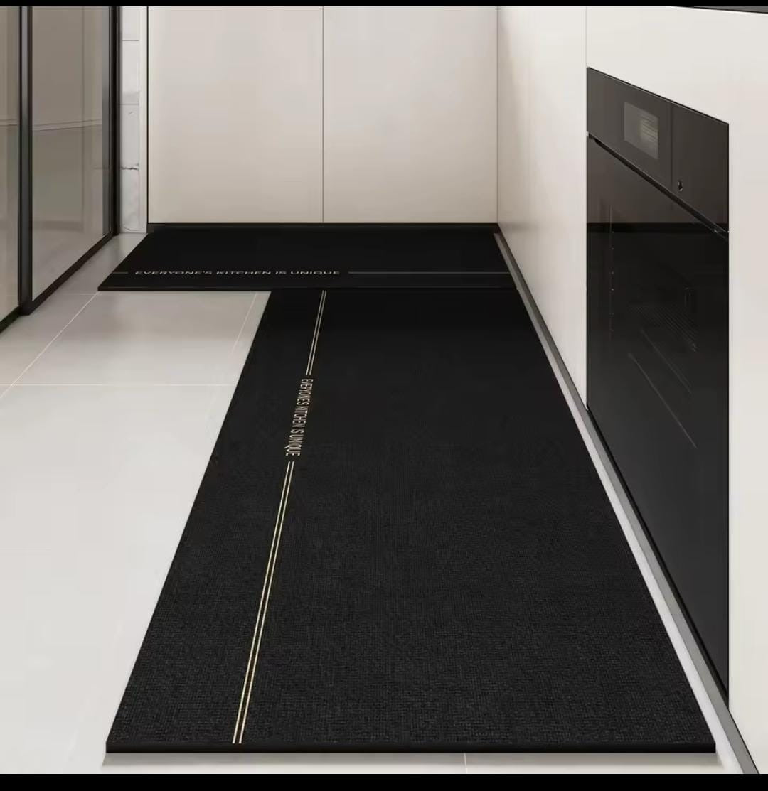 Rubber Bottom Antislip Kitchen Mats 2pcs Set with Durable Design