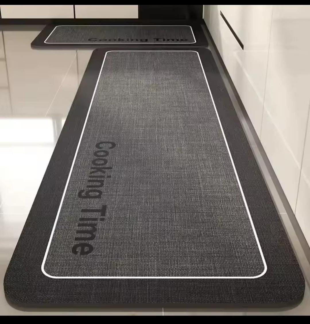 Rubber Bottom Antislip Kitchen Mats 2pcs Set with Durable Design