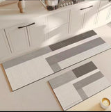Rubber Bottom Antislip Kitchen Mats 2pcs Set with Durable Design