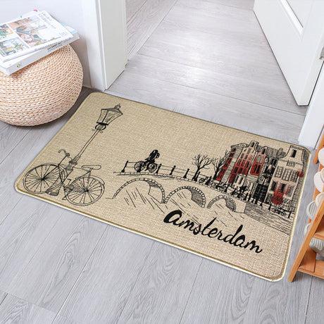 Rubber Bottom Entry Door Mat 40x60cm Non Slip Absorbent & Machine Washable