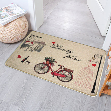 Rubber Bottom Entry Door Mat 40x60cm Non Slip Absorbent & Machine Washable