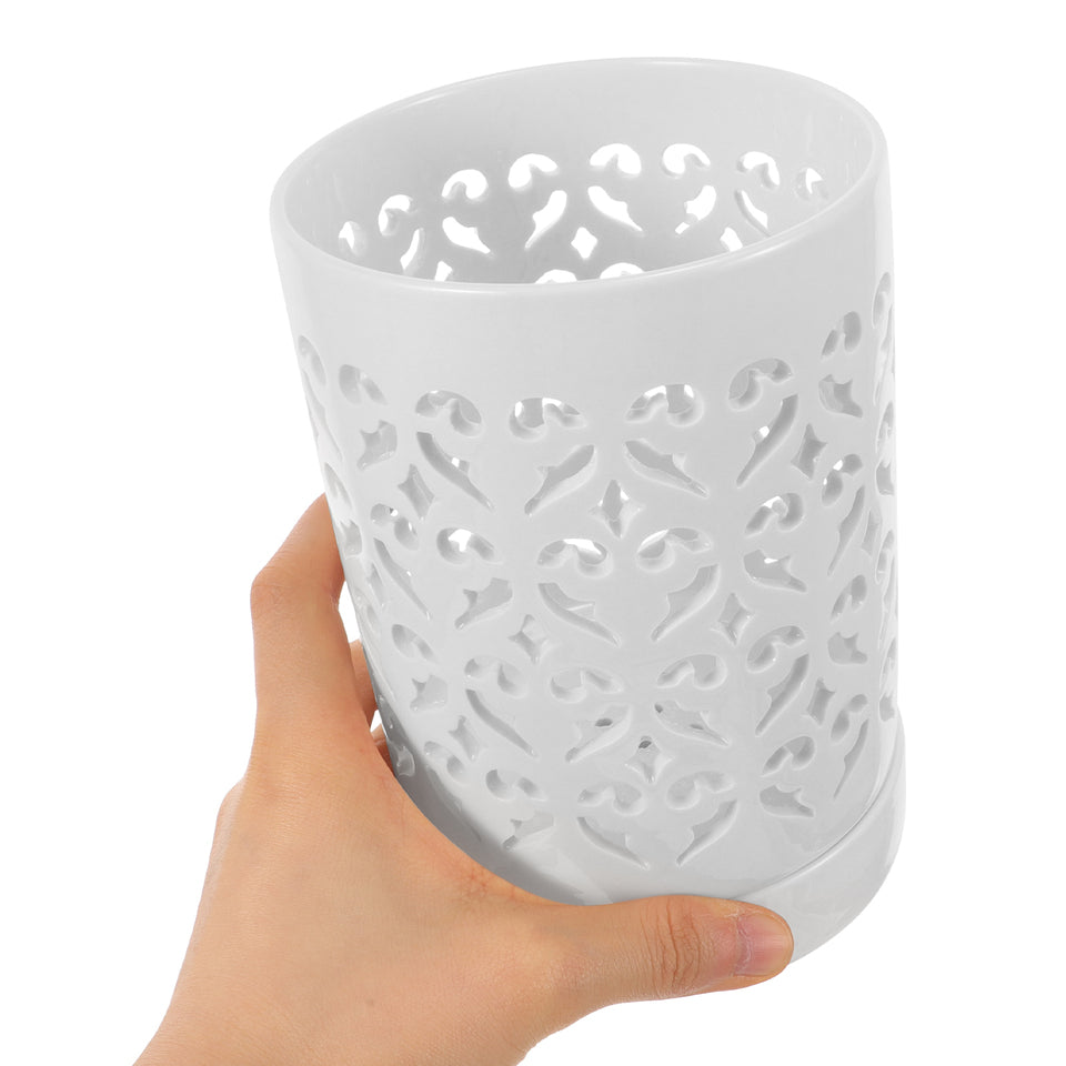 Ceramic Cutlery Holder with Drainer Simple Classy and Elegant Design- Furaha Finds Kenya