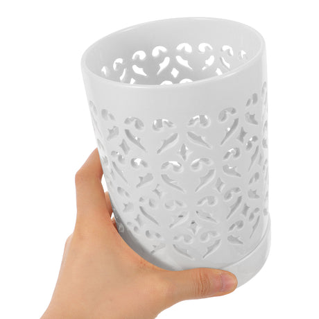 Ceramic Cutlery Holder with Drainer Simple Classy and Elegant Design- Furaha Finds Kenya