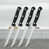 STAINLESS STEEL SERRATED STEAK KNIFE SET | 6PCS Small Kitchen Appliances Knife Guides