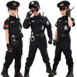 SWAT Unisex Police Costumes for Kids with Full Accessories Set for Cosplay and School Curriculum