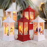 Santa Claus Christmas Lantern LED Night Light 20x8cm Vintage Design