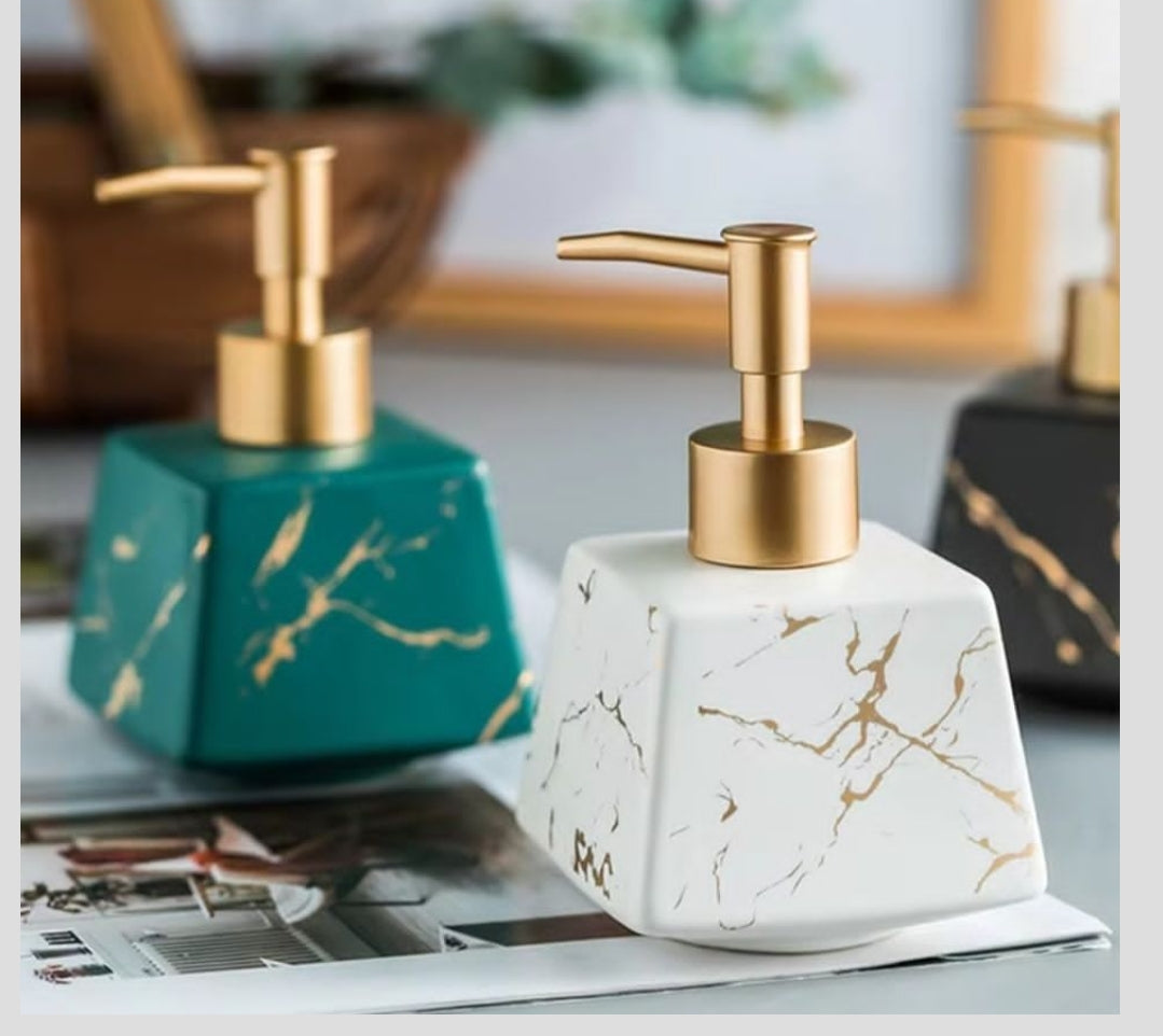 Furaha Finds Marble Classy Ceramic 270ml Soap Dispenser