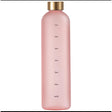 BPA Free Portable 1000ml Frosted Transparent Plastic Water Bottle with Time Scale | Large Capacity Sports & Leak Proof Rubber Outdoor Water Bottle- Furaha Finds Kenya