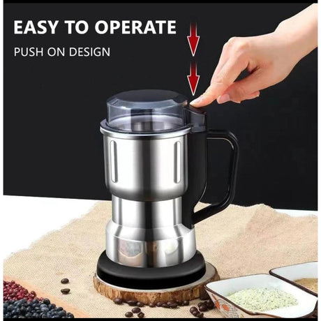 500ml Electric Stainless Steel Coffee Grinder with Handle | Portable and Efficient Coffee Grinding