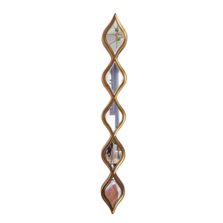 3 in 1 Wavy Decor Mirrors | Elegant Wall Mirrors Available in Gold & Silver