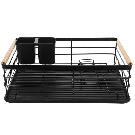 Advanced Black Dish Rack Organizer Space Saving Kitchen Storage Solution- Furaha Finds Kenya