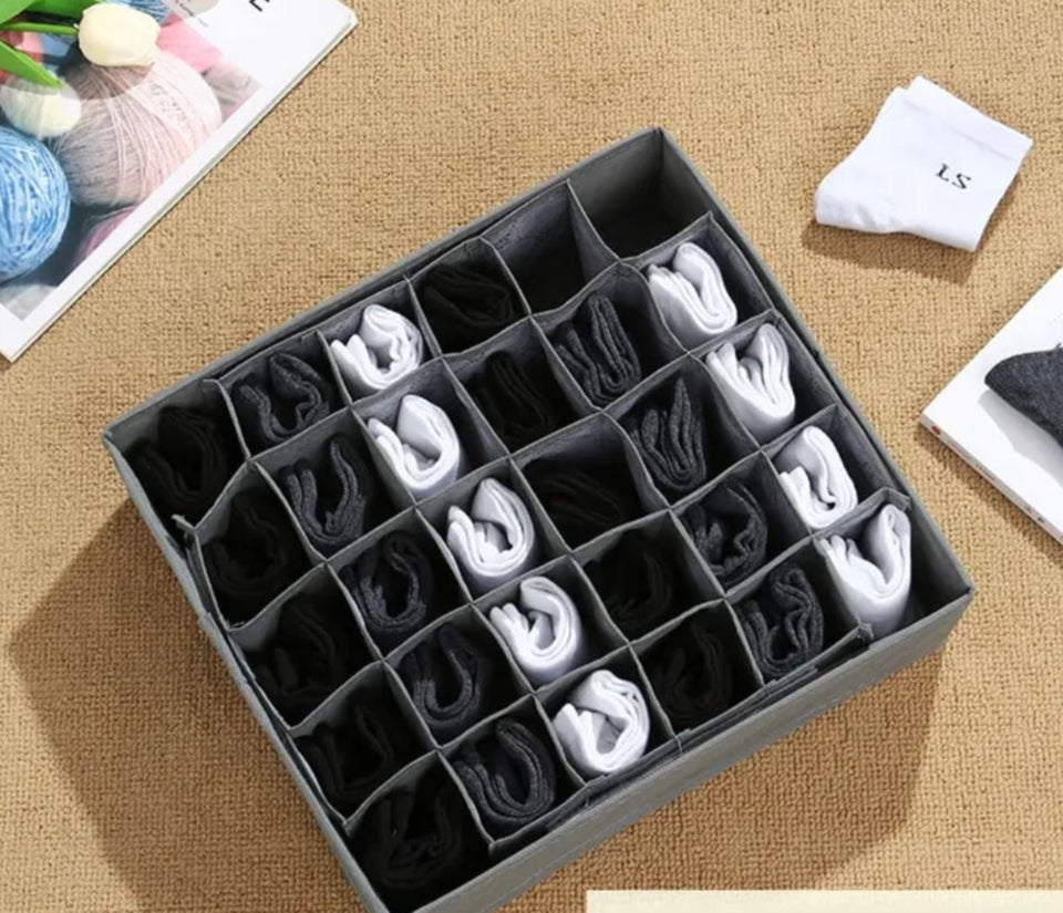 Furaha Finds 30-Grid Innerwear Storage Organizer 